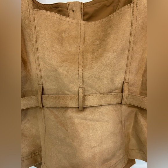 NWT Banana Republic Faux Leather Top Size Petite 2 - Picture 5 of 10